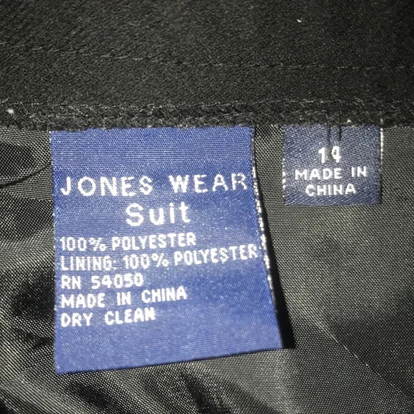 JONES WEAR SUIT fully lined flared pants office or dressy black NEW size 14 - Picture 6 of 10